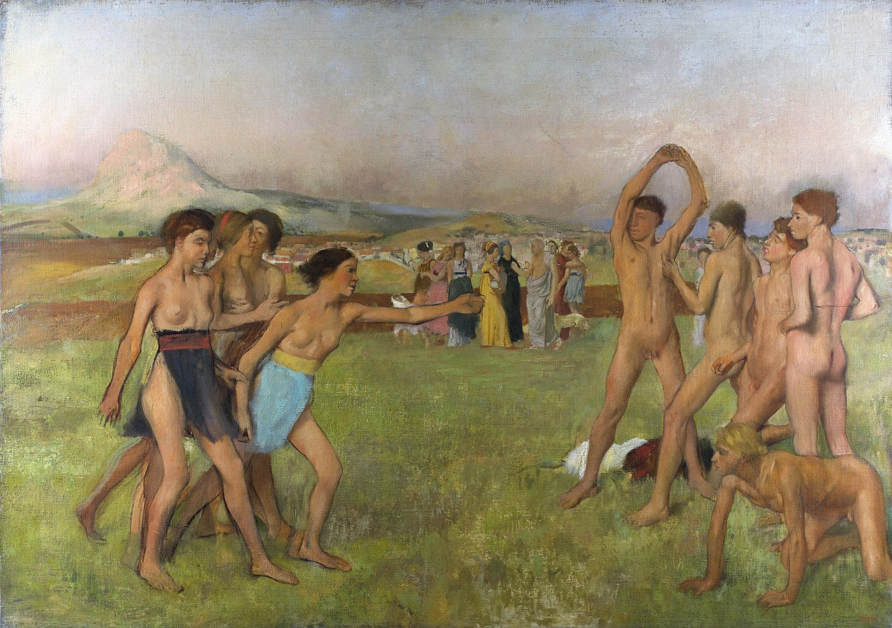 Jeunes Spartiates s'exerçants à la lutte - Edgar Degas