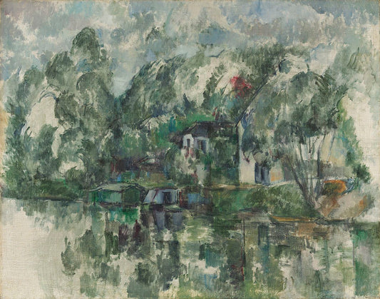 Au bord d'une rivière - Paul Cézanne
