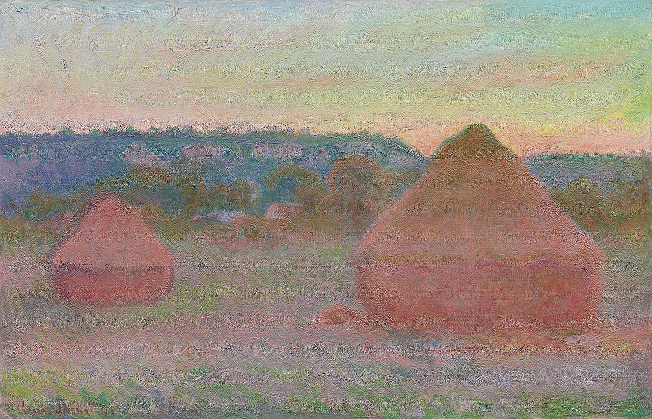 Meules (fin du jour, automne) - Claude Monet