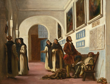 Christophe Colomb et son fils à La Rábida - Eugène Delacroix