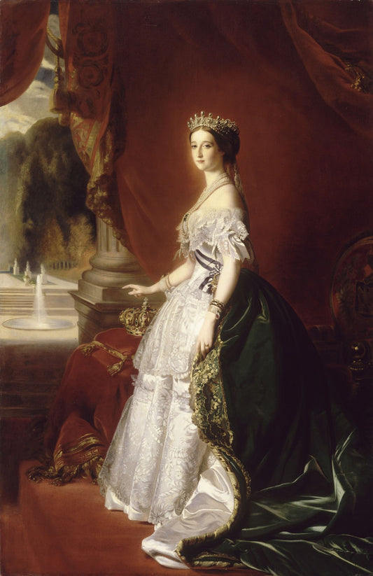 Portrait de l'impératrice Eugénie en robe de cour - Franz Xaver Winterhalter