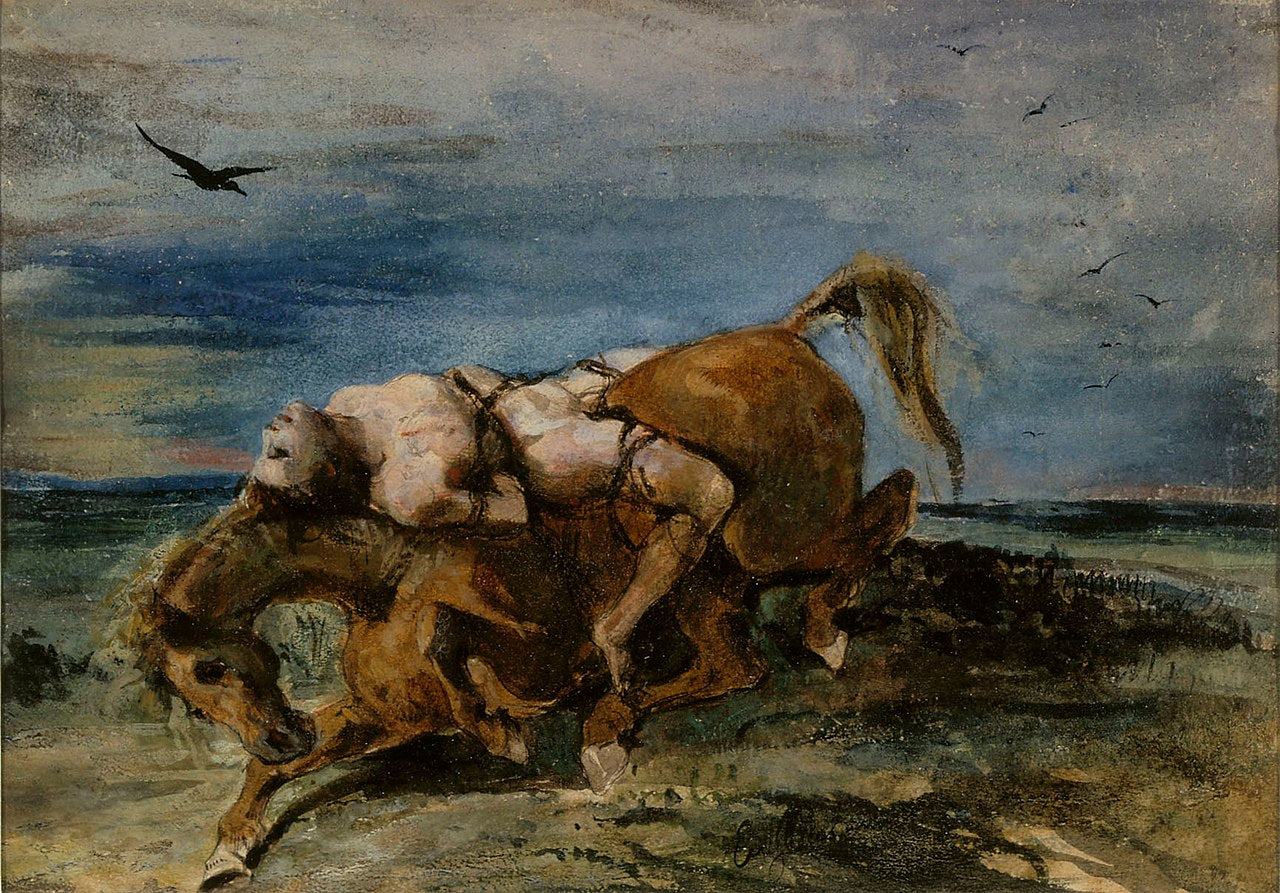 Le mazeppa - Eugène Delacroix