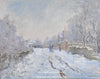 Rue sous la neige, Argenteuil - Tableau neige Monet
