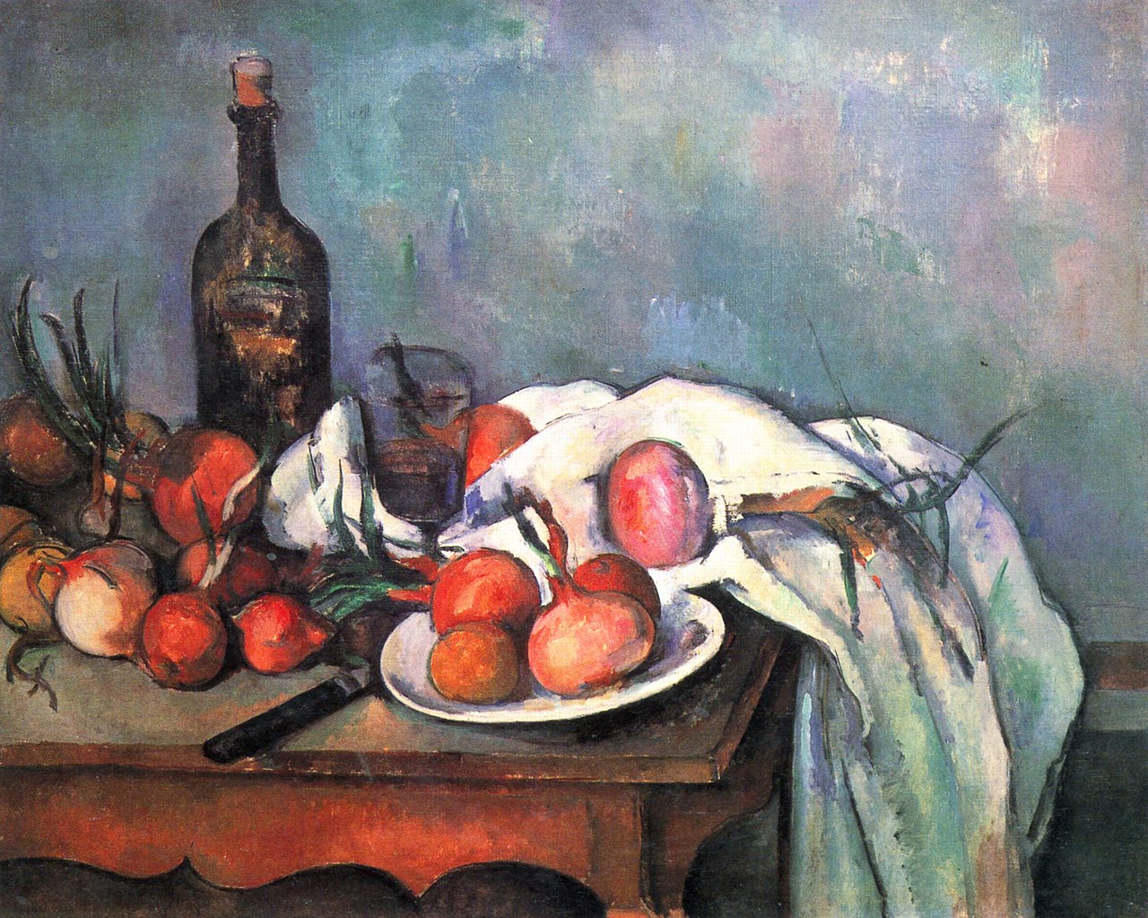 Nature morte aux oignons - Paul Cézanne