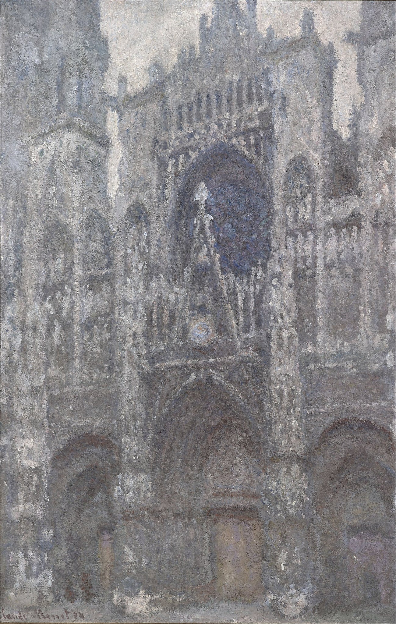 Le Portail (temps gris) (W1321) - Claude Monet