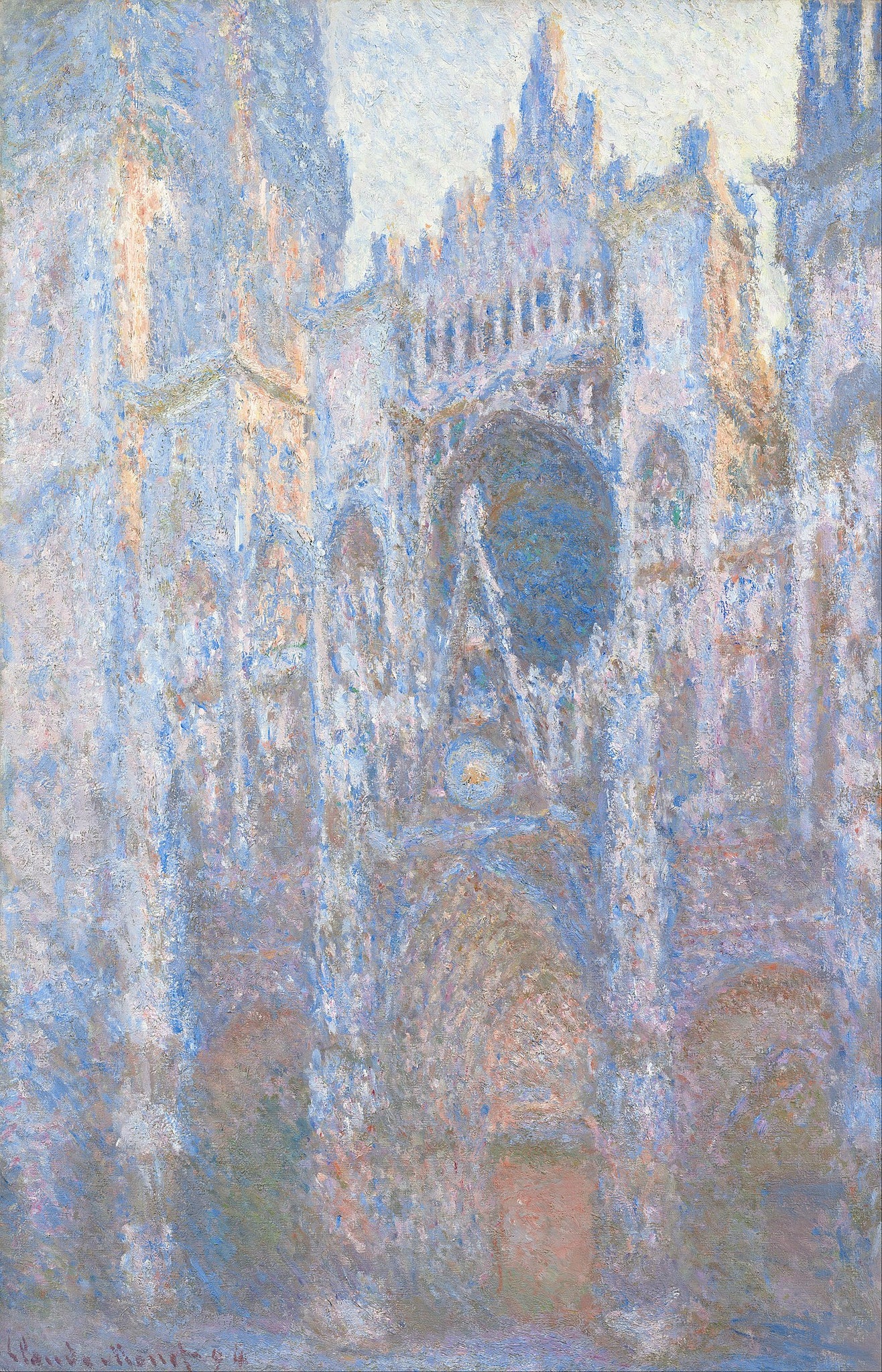 Cathédrale de Rouen, façade ouest (W1351)	- Claude Monet