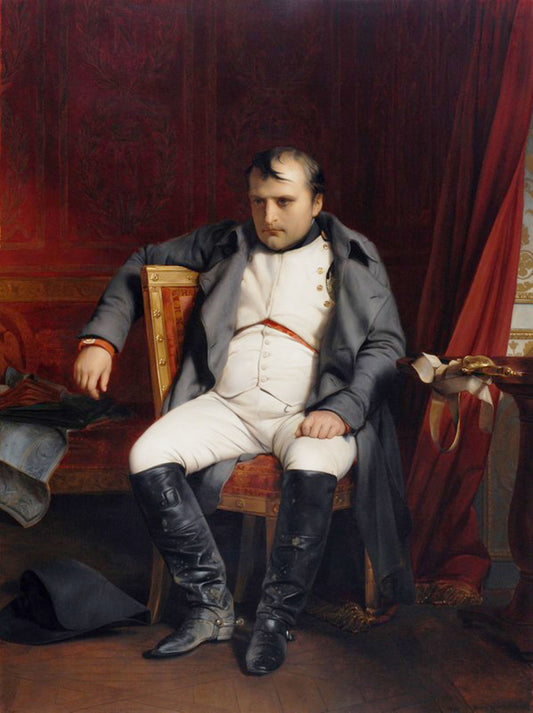 Napoléon Bonaparte abdique à Fontainebleau - Paul Delaroche