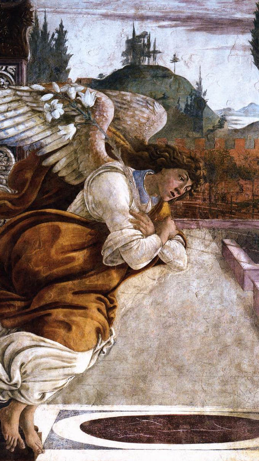 Ange de l'Annonciation de - Sandro Botticelli