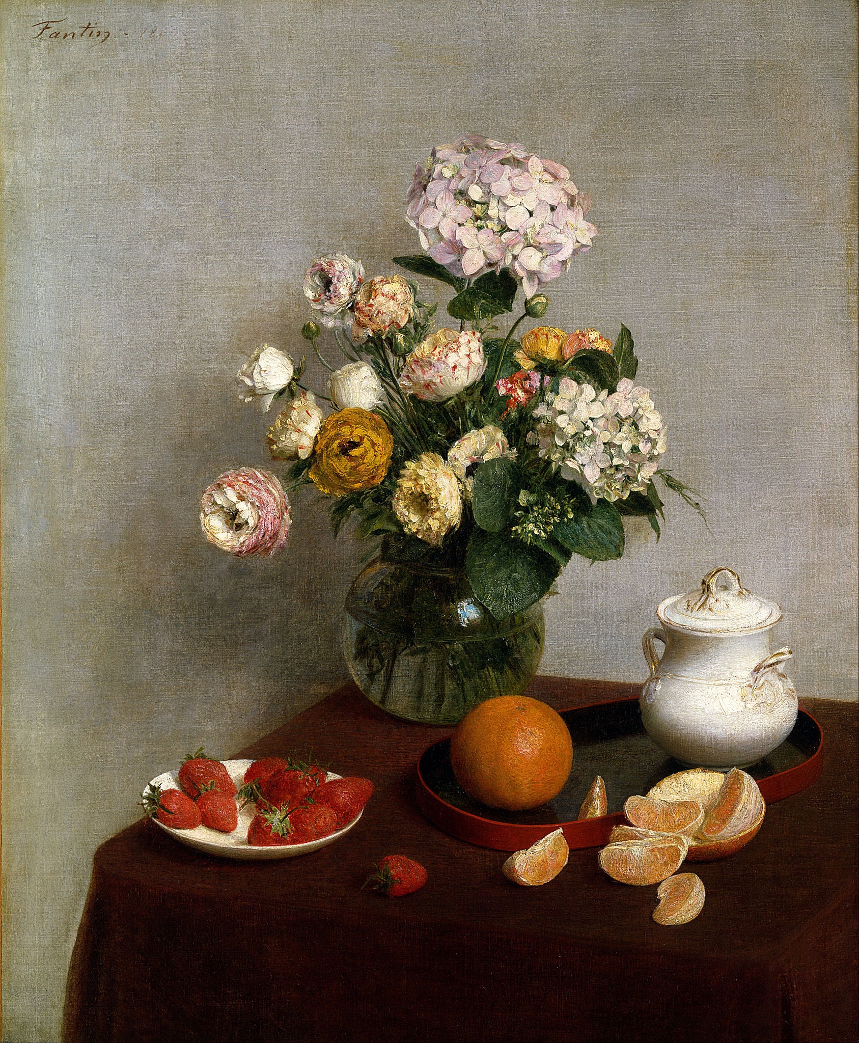 Fleurs et fruits, 1866 - Henri Fantin-Latour