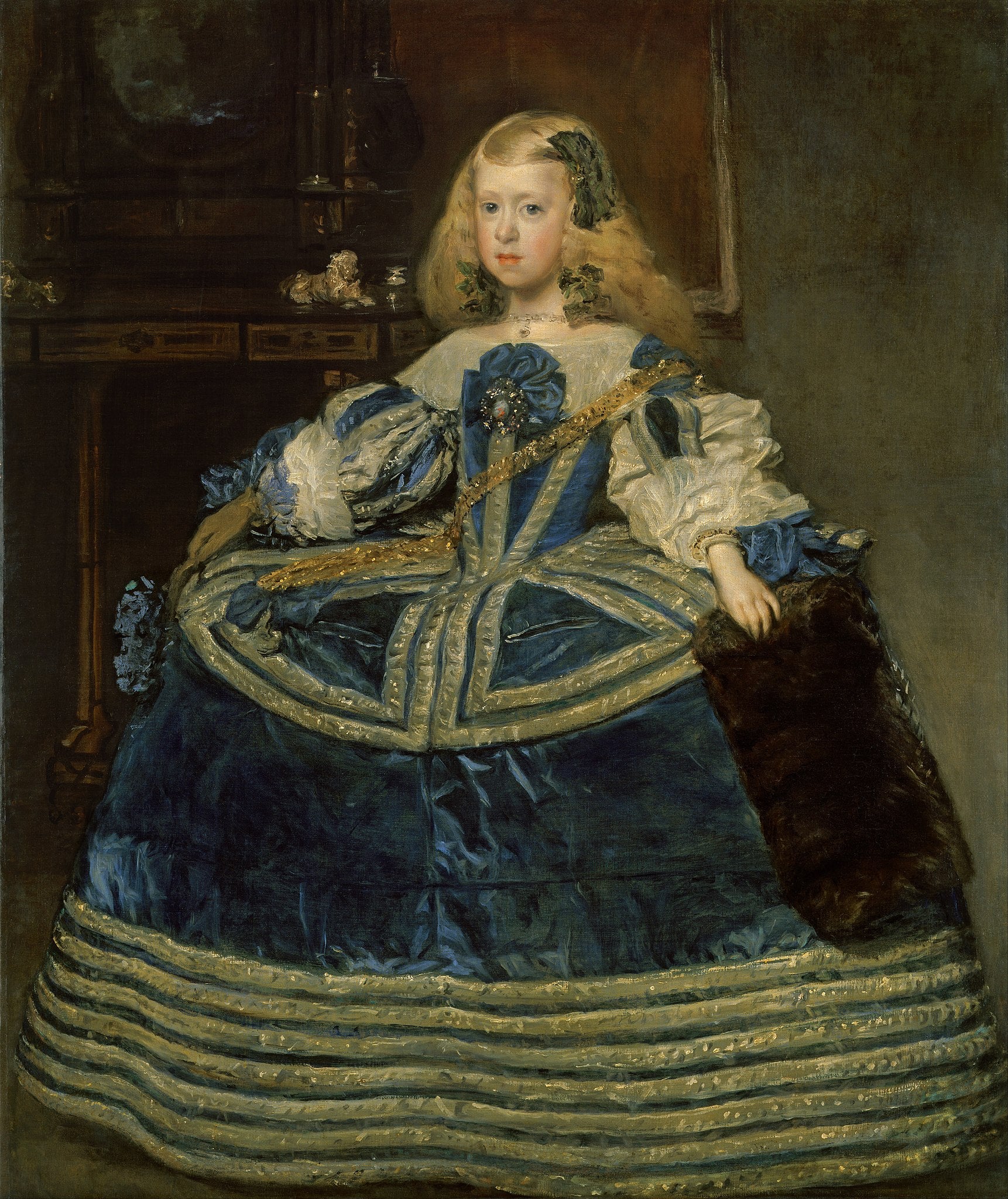 L'Infante Margarita Teresa dans une robe bleue - Diego Velázquez