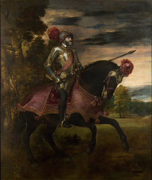 Portrait équestre de Charles V - Titien