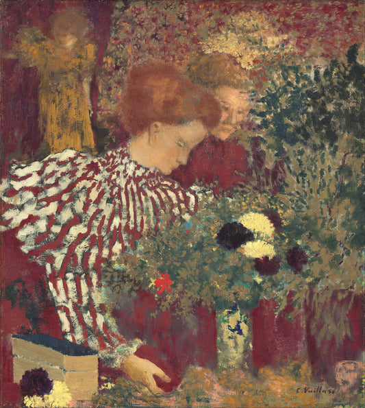 Femme en robe rayée - Édouard Vuillard