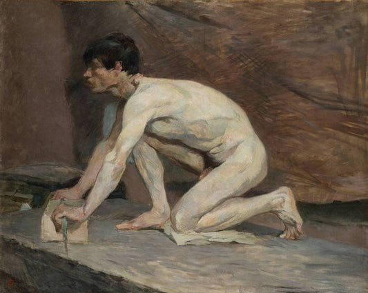 Le polisseur de marbre - Toulouse Lautrec