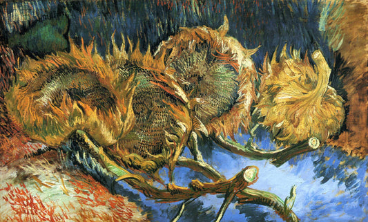Quatre tournesols défraîchis - Van Gogh