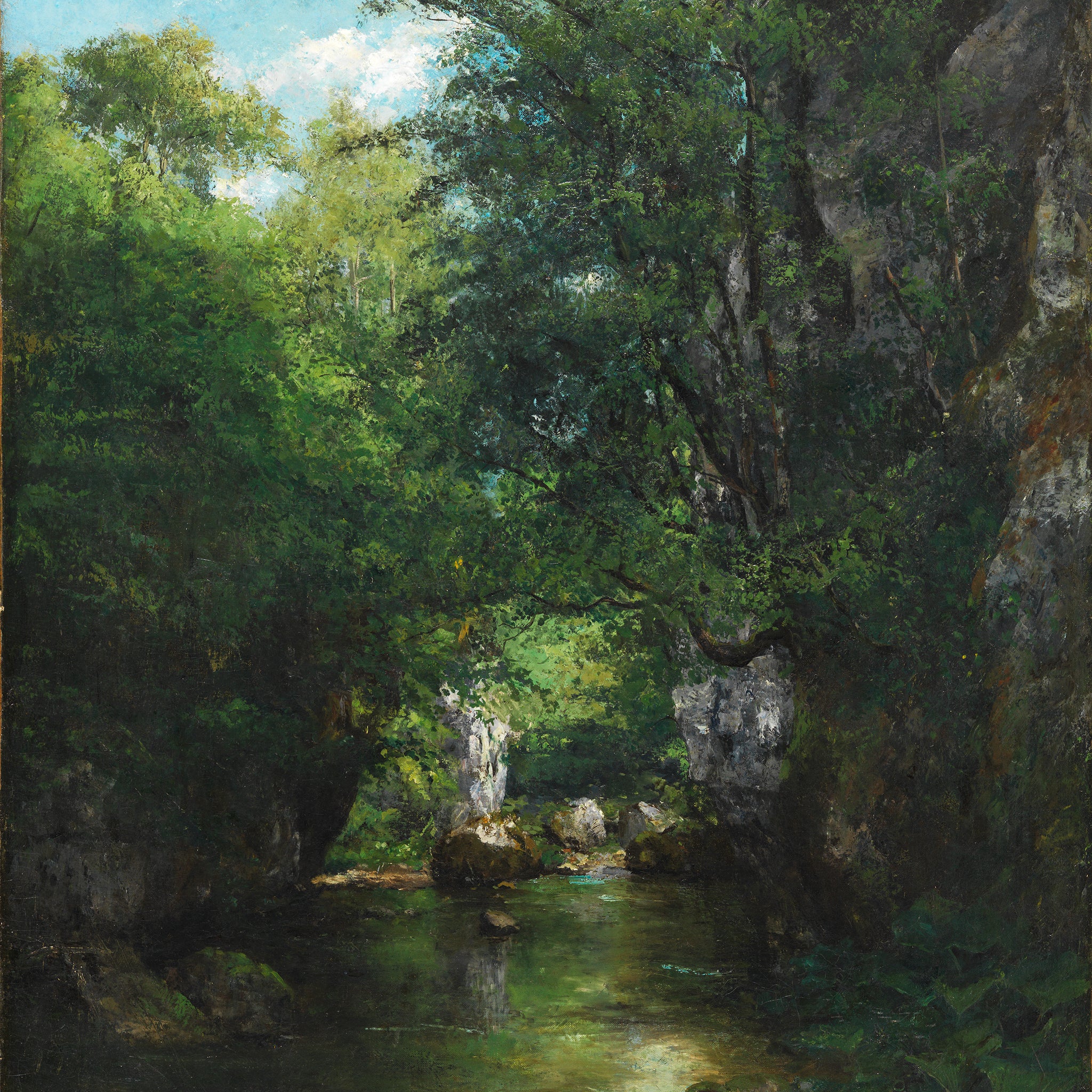 Le ruisseau - Gustave Courbet