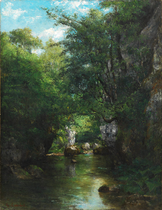 Le ruisseau - Gustave Courbet
