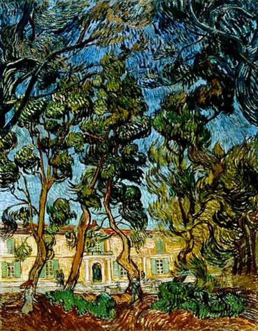 Arbres dans le jardin de l'hôpital Saint-Paul - Van Gogh