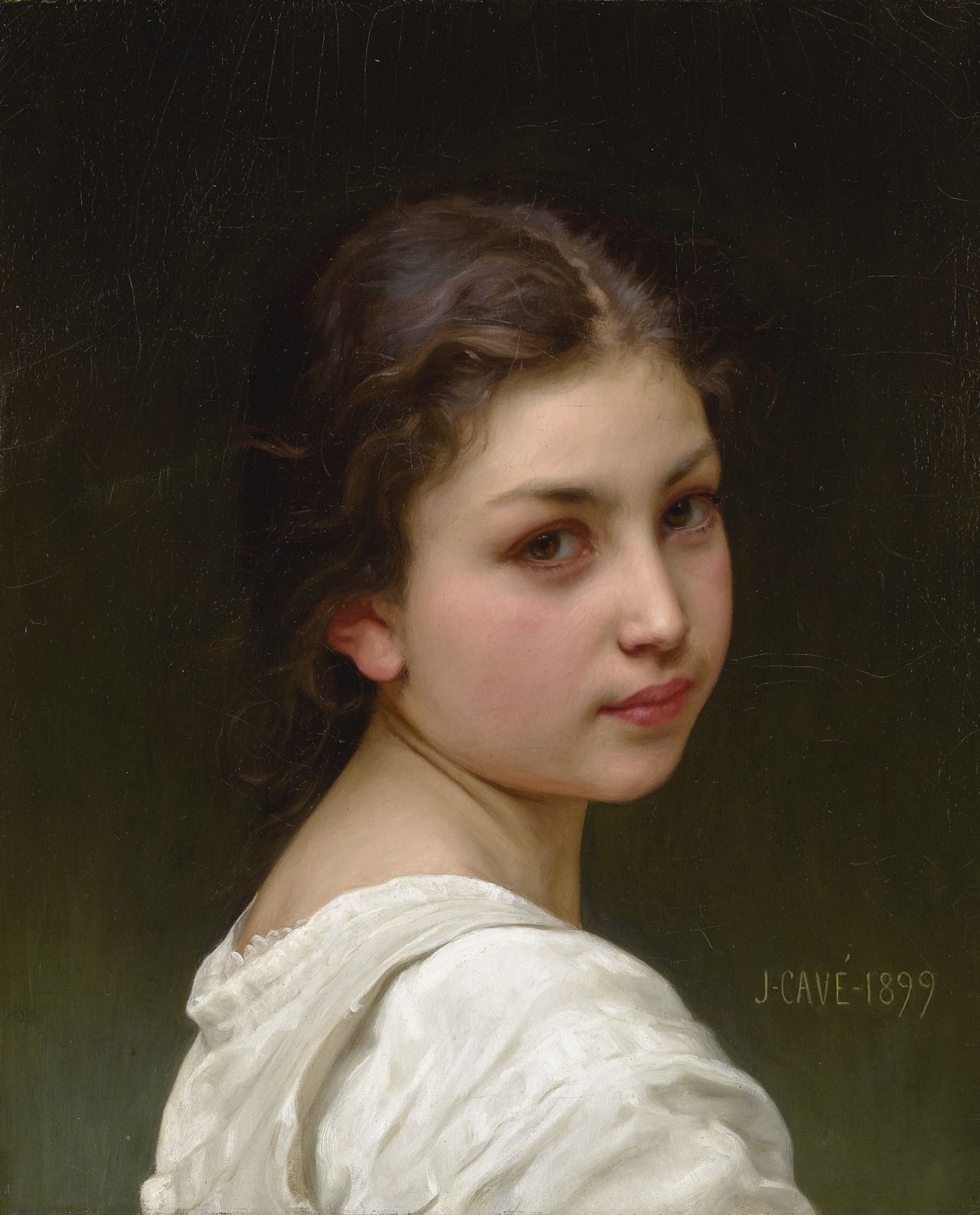 Portrait d'une jeune fille - Jules-Cyrille Cavé