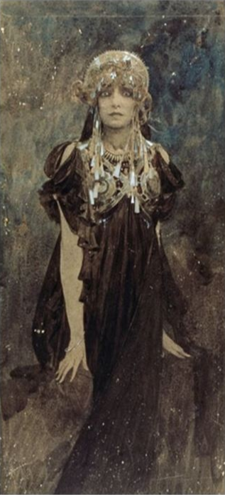 Portrait de Sarah Bernhardt - Mucha