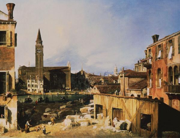 Canaletto, Église et Scuola della Carit - Giovanni Antonio Canal