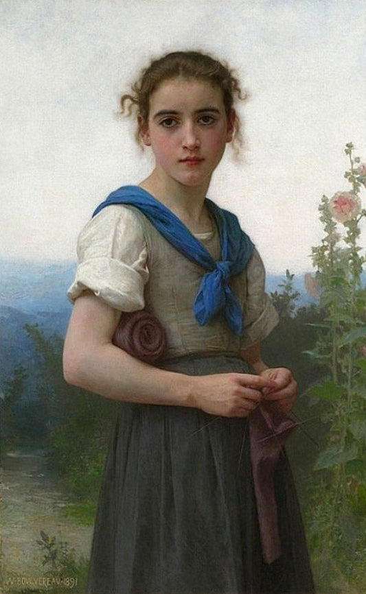 La petite tricoteuse, 1891 - William Bouguereau