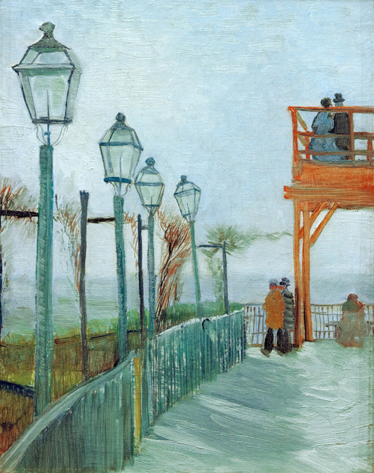 Terrasse et Point d'Observation au Moulin de Blute-Fin, Montmartre - Van Gogh