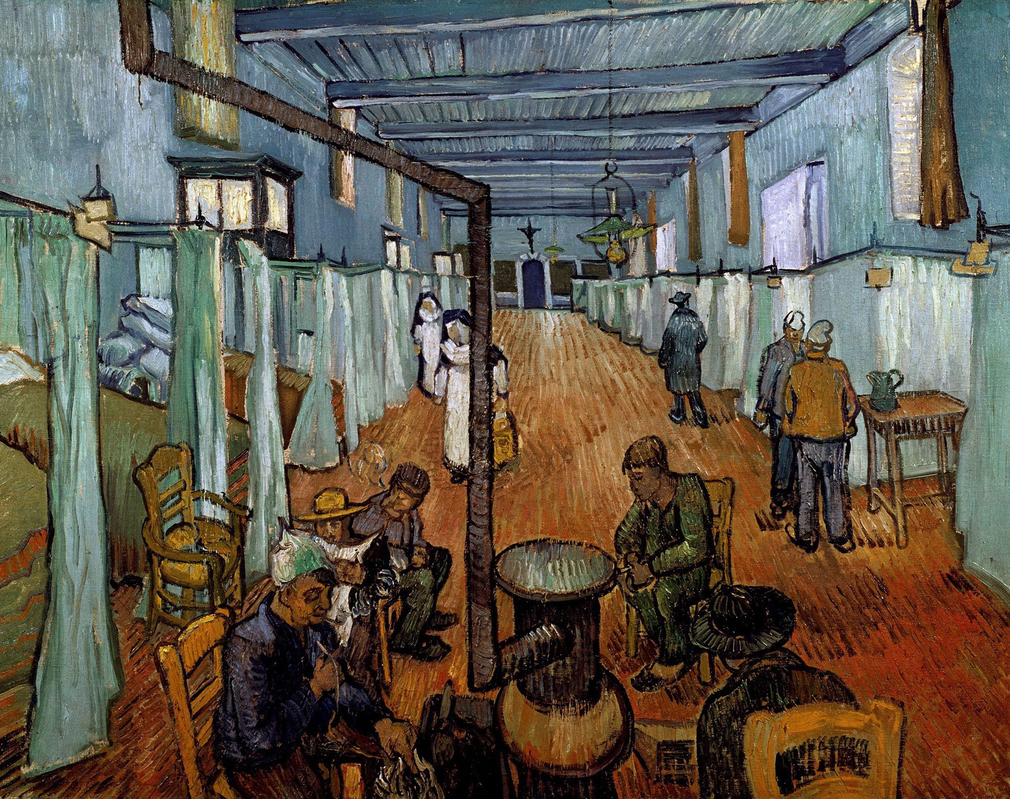 Chambre à coucher dans l'hôpital en Arles - Van Gogh