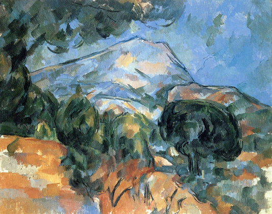 Montagne Sainte-Victoire au-dessus de la route du Tholonet - Paul Cézanne