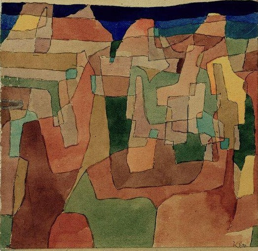 Rocher au bord de la mer, 1924 - Paul Klee