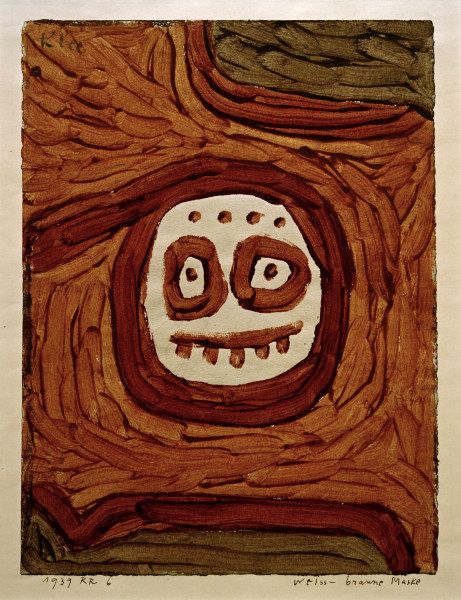 Masque blanc et brun, 1939 - Paul Klee