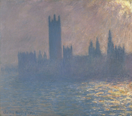 Le Parlement, effet de soleil (W 1597) - Claude Monet