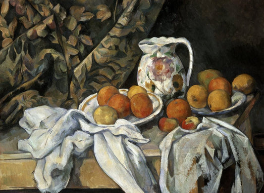 Nature morte avec draperie - Paul Cézanne