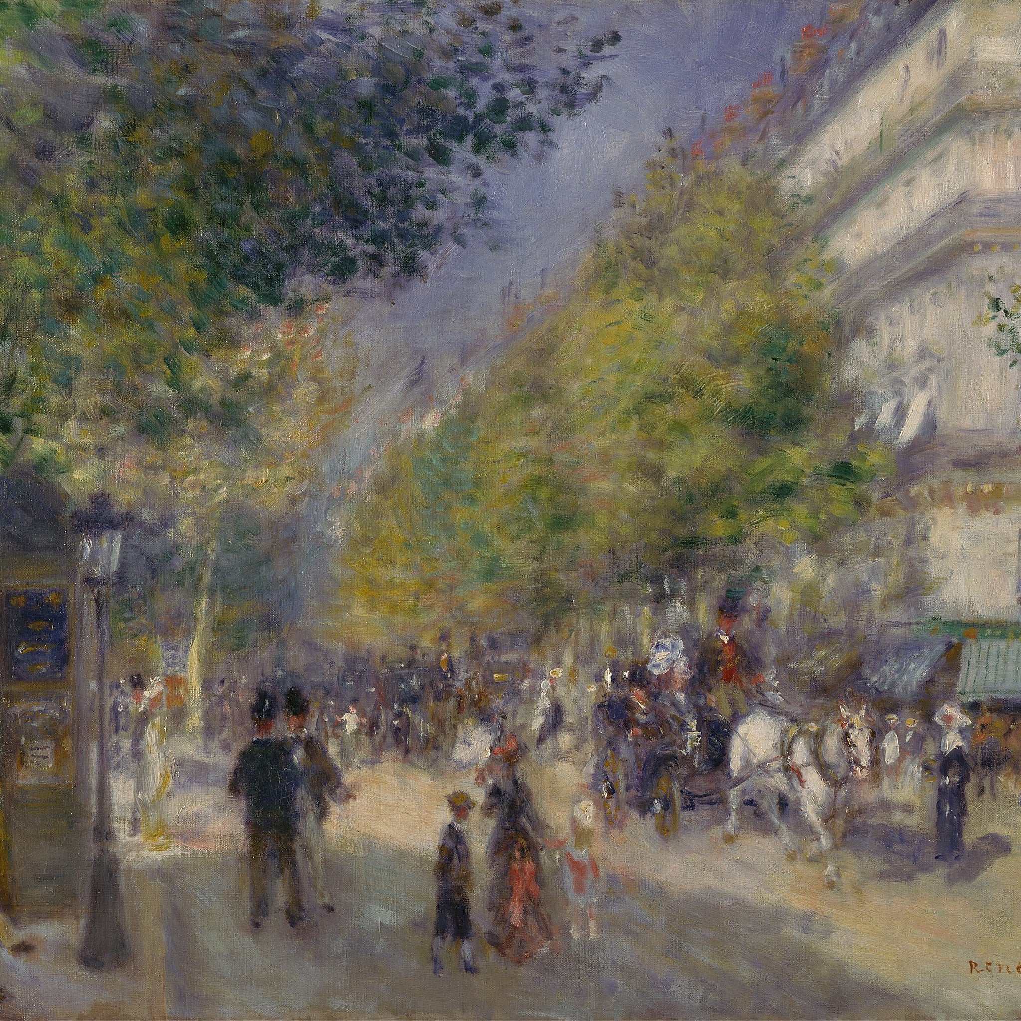 Les grands boulevards - Pierre-Auguste Renoir