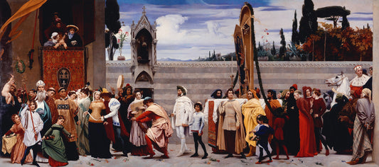 La Madone portée en procession de Cimabue - Frederic Leighton