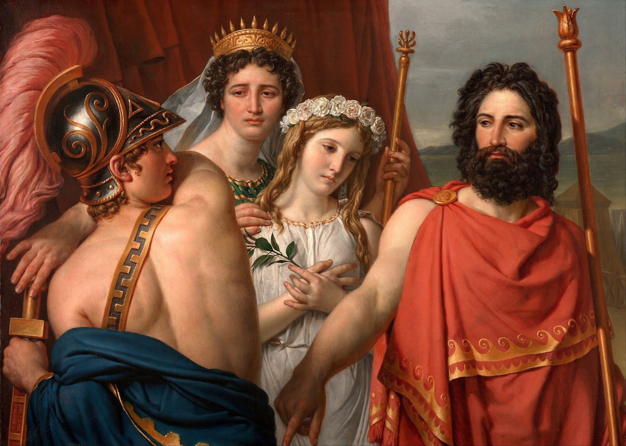 La colère d'Achille - Jacques-Louis David