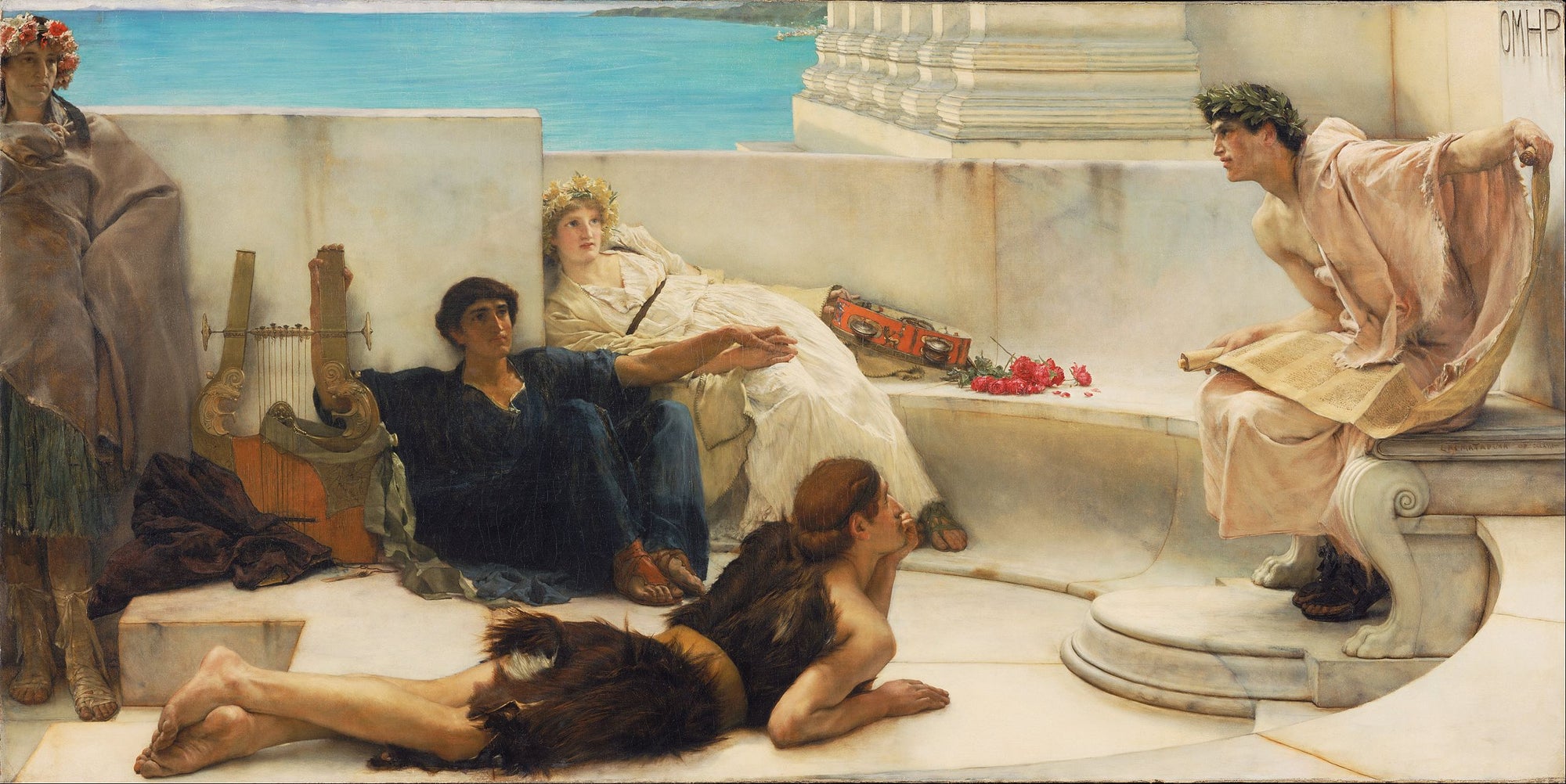 Une lecture d'Homère - Lawrence Alma-Tadema