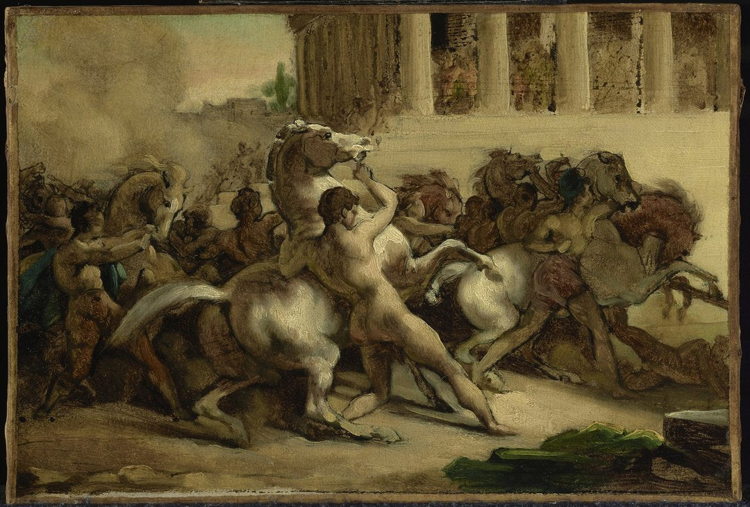 La course des chevaux sans cavalier - Théodore Géricault