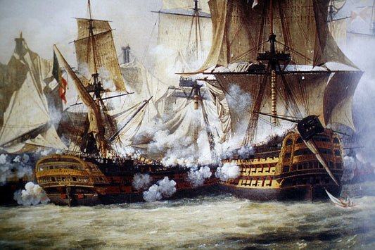 Scène de la bataille de Trafalgar - Louis Philippe Crepin