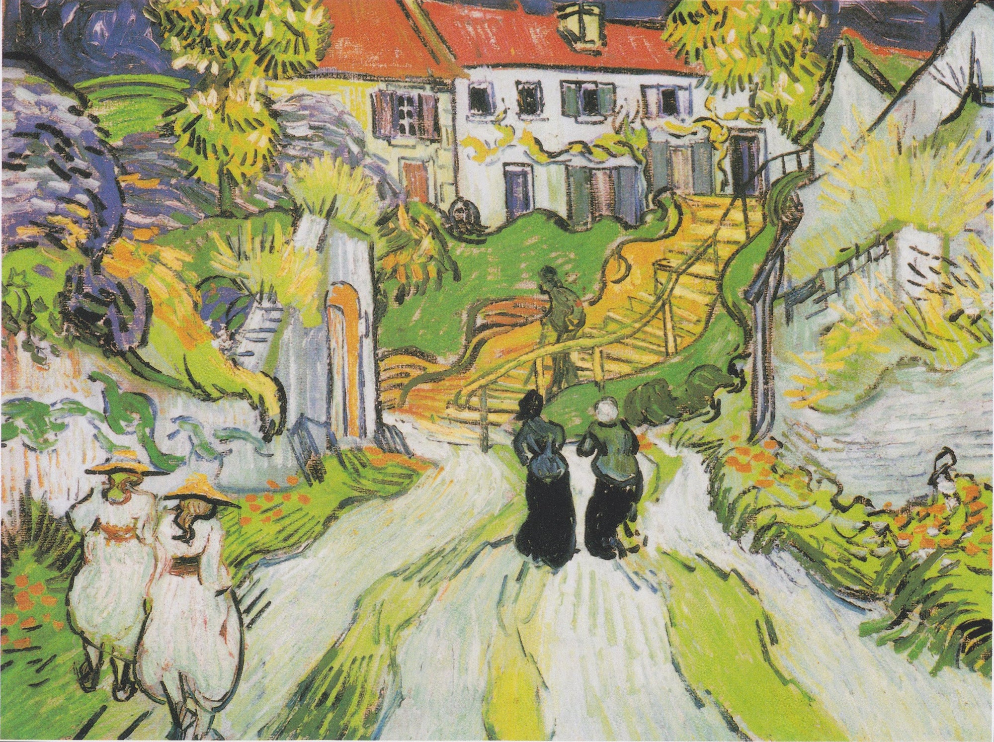 Chemin et escalier à Auvers-sur-Oise - Van Gogh