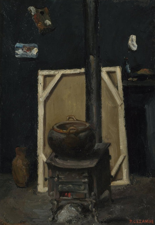 Le poêle dans le studio - Paul Cézanne