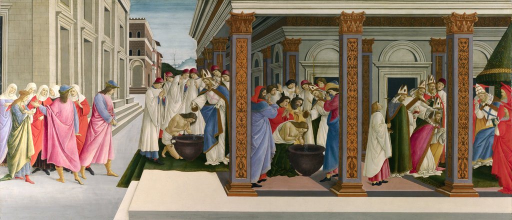 Trois miracles de saint Zénobius - Sandro Botticelli