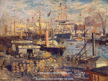 Le Grand Quai au Havre - Tableau Monet