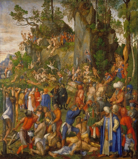 Le martyre des dix mille - Albrecht Dürer