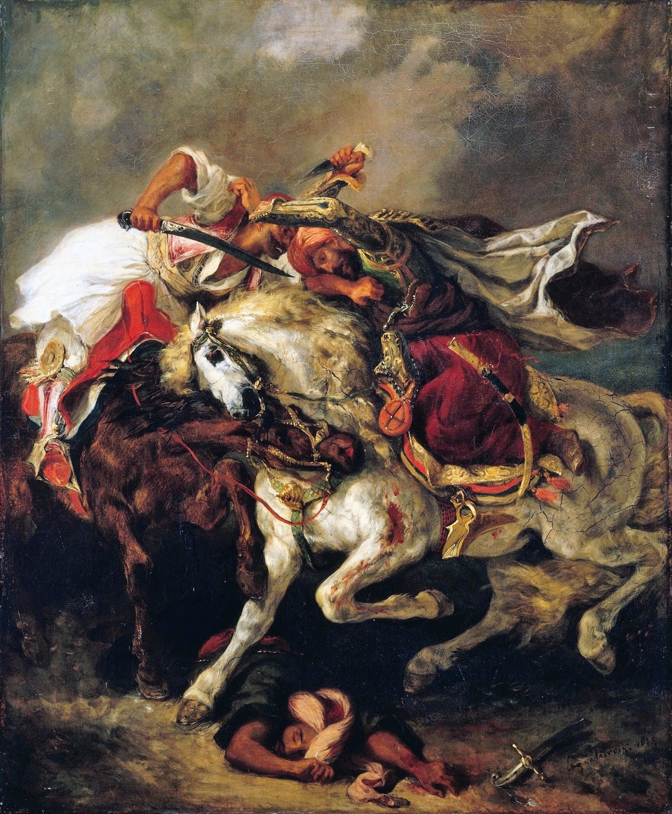 Le combat du Giaour et du Pacha - Eugène Delacroix