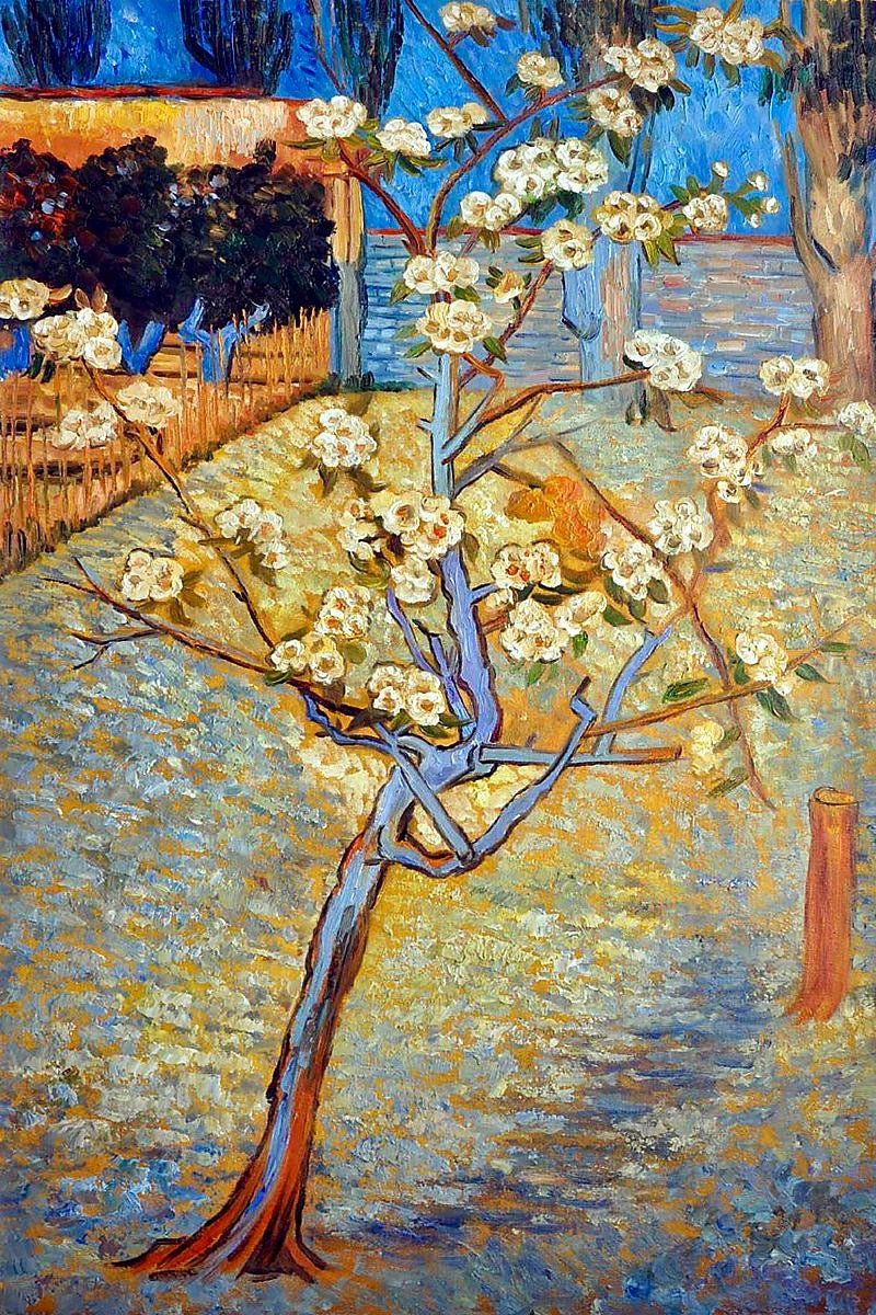 Cercle mural - Tableau rond - Art - Van Gogh - Melkmeisje - Fleur