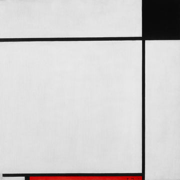 Composition avec du noir, du rouge et du gris - Mondrian