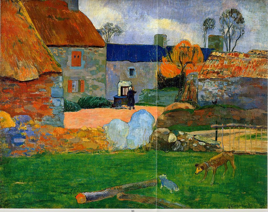 Le toit bleu ou la ferme du Pouldu - Paul Gauguin