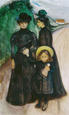 La famille sur la route - Edvard Munch