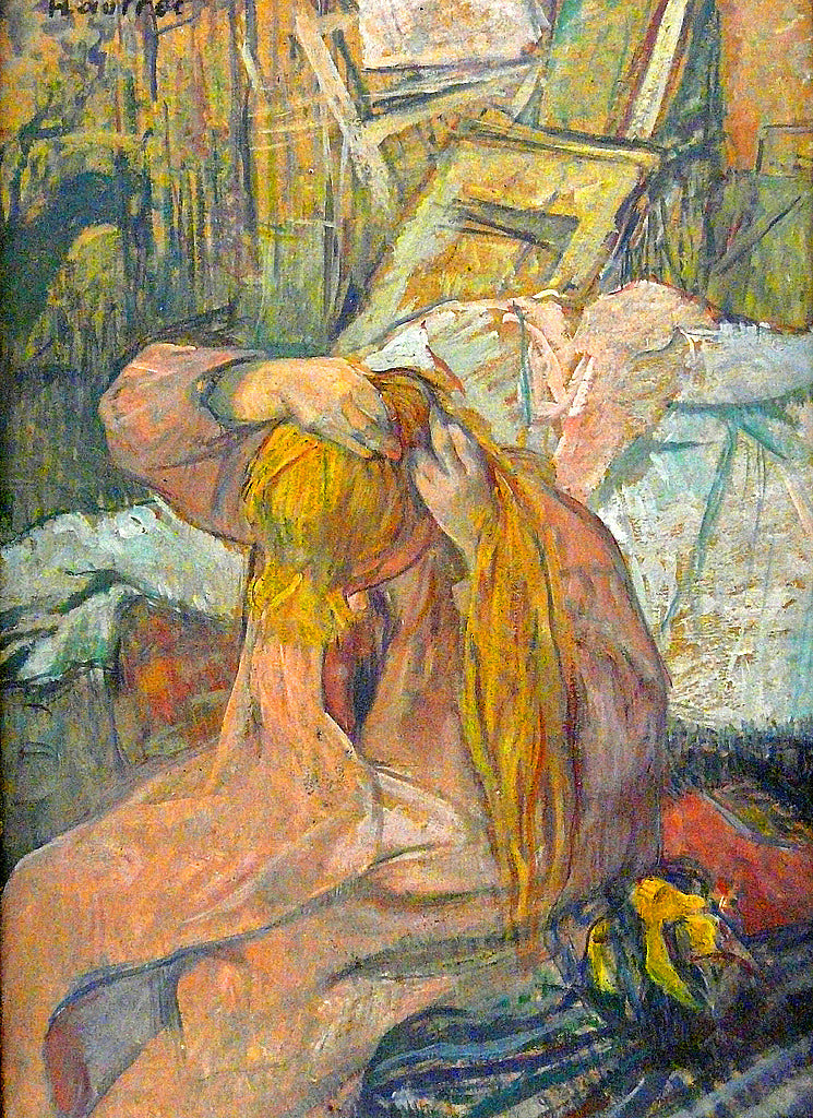 Femme se coiffant - Toulouse Lautrec