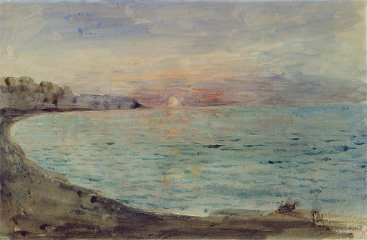Falaises près de Dieppe - Eugène Delacroix